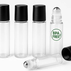 29 Plastic Roll On Bottles for Essential Oils BPA Free Leak Proof