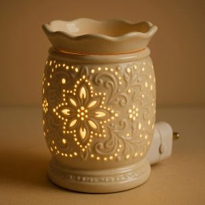 3 Decorative Ceramic Electric Wax Melt Warmer with Night Light