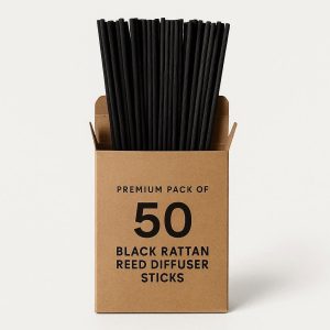 23 Black Rattan Reed Diffuser Sticks Premium Pack of 50 Replacement